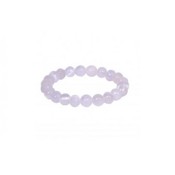 SELENITE 6MM GRADE (A) NATURAL ROUND BEADS
