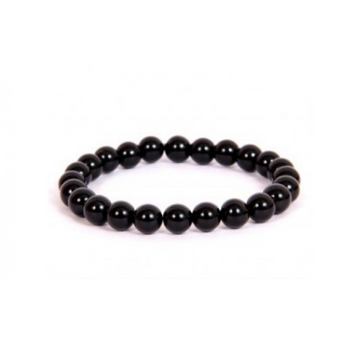 JET 6MM GRADE (A) NATURAL ROUND BEADS