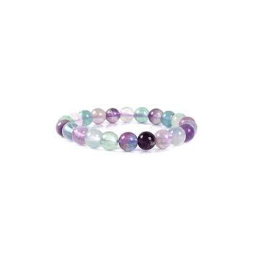 FLOURITE 8MM GRADE (A) NATURAL ROUND BEADS