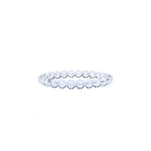 CLEAR QUARTZ 8MM GRADE (A) NATURAL ROUND BEADS
