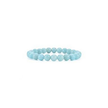 AQUAMARINE 8MM GRADE (A) NATURAL ROUND BEADS
