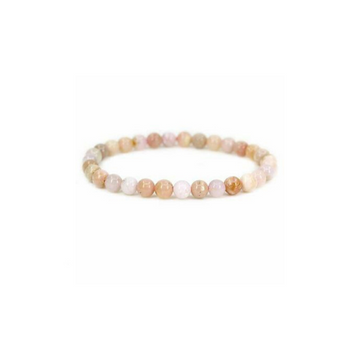 PINK OPAL 6MM GRADE (A) NATURAL ROUND BEADS