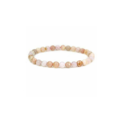 PINK OPAL 6MM GRADE (A) NATURAL ROUND BEADS