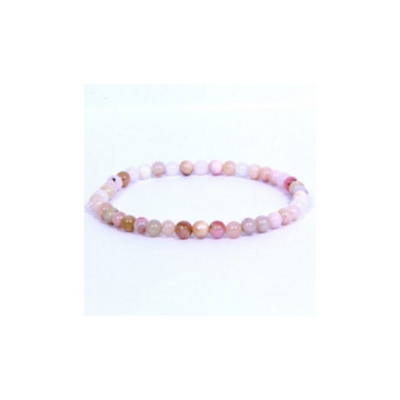 PINK OPAL 4MM GRADE (A) NATURAL ROUND BEADS