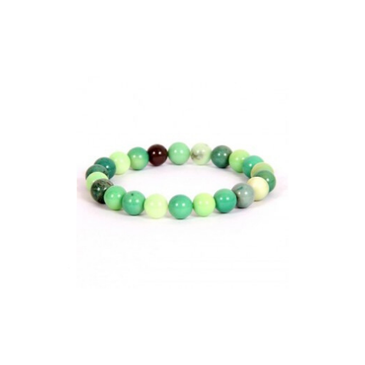 GREEN OPAL 8MM GRADE (A) NATURAL ROUND BEADS