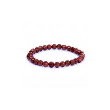 GOLD STONE 6MM ROUND BEADS