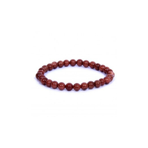 GOLD STONE 6MM ROUND BEADS