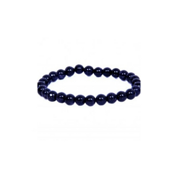 BLUE GOLDSTONE 6MM ROUND BEADS