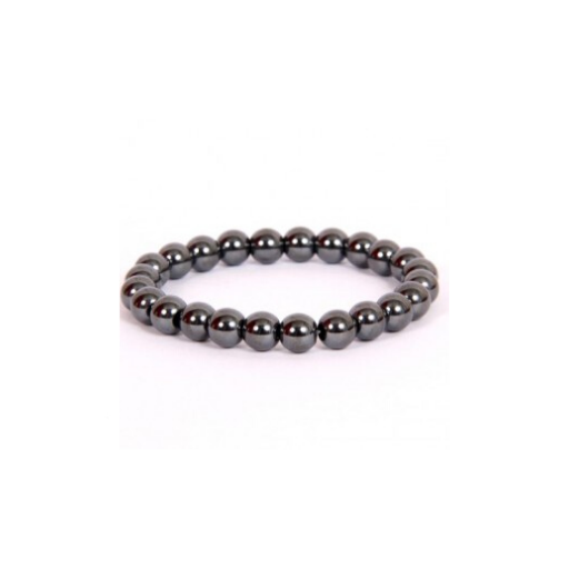HEMATITE 8MM GRADE (A) NATURAL ROUND BEADS