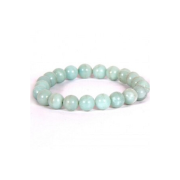 AMAZONITE 8MM GRADE (A) NATURAL ROUND BEADS