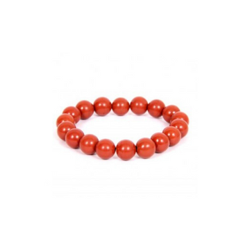RED JASPER 10MM GRADE (A) NATURAL ROUND BEADS