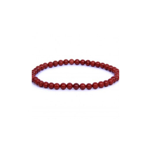 RED JASPER 4MM GRADE (A) NATURAL ROUND BEADS