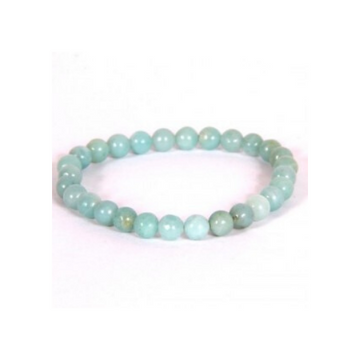 AMAZONITE 6MM GRADE (A) NATURAL ROUND BEADS