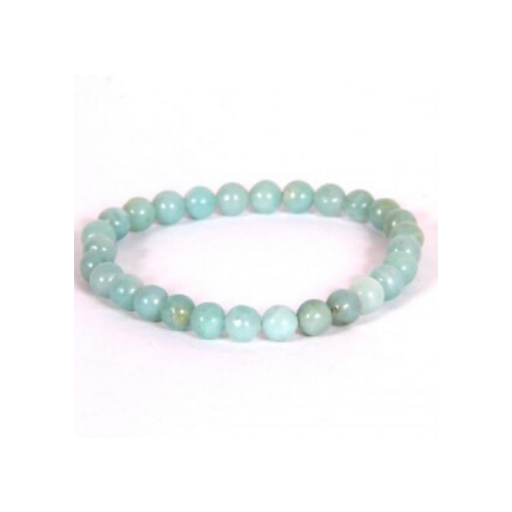AMAZONITE 6MM GRADE (A) NATURAL ROUND BEADS