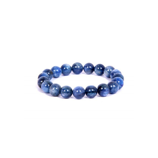 KYANITE 10MM GRADE (A) NATURAL ROUND BEADS