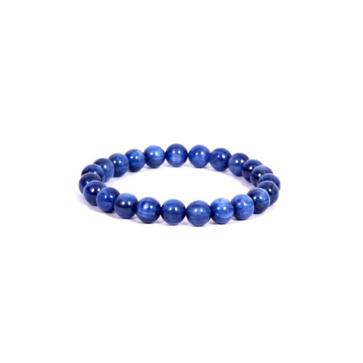 KYANITE 8MM GRADE (A) NATURAL ROUND BEADS