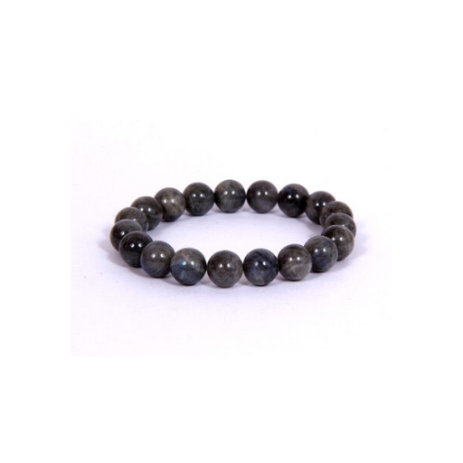 LABRADORITE 10MM GRADE (A) NATURAL ROUND BEADS