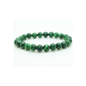 MALACHITE 6MM GRADE (A) NATURAL ROUND BEADS