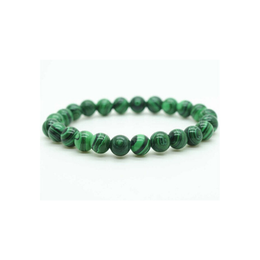 MALACHITE 6MM GRADE (A) NATURAL ROUND BEADS