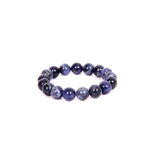 SODALITE 10MM GRADE (A) NATURAL ROUND BEADS