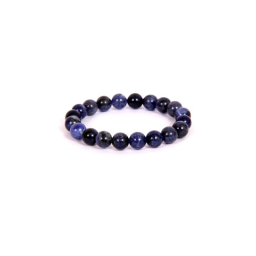 SODALITE 8MM GRADE (A) NATURAL ROUND BEADS