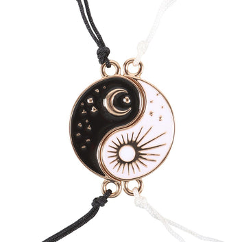 PAIR OF YIN YANG BEST FRIEND CHARM BRACELETS