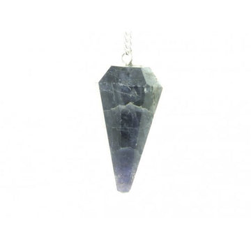 Iolite Faceted Cone Pendulum