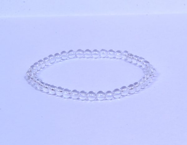 CLEAR QUARTZ 4MM GRADE (A) NATURAL ROUND BEADS