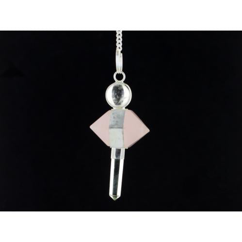 Rose Quartz Double Terminated Pendulum