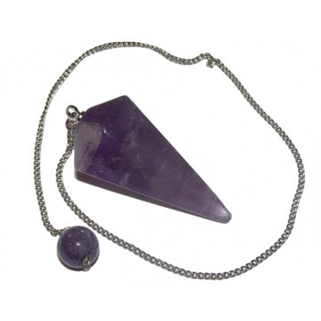 Amethyst Faceted Pendulum
