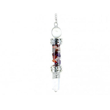 Crystal Chip Indian Wand Pendulum