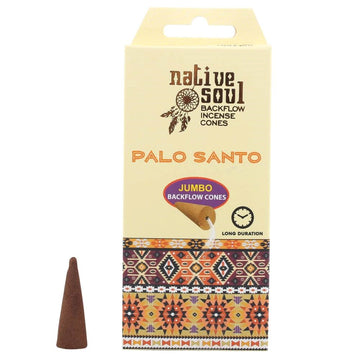 NATIVE SOUL PALO SANTO BACKFLOW INCENSE CONES