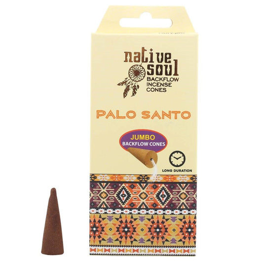 NATIVE SOUL PALO SANTO BACKFLOW INCENSE CONES