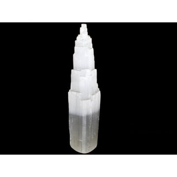 Selenite Rough Tower - Extra Large
