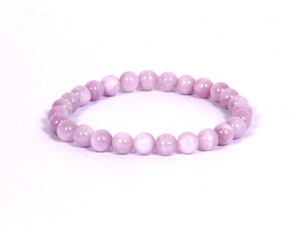 KUNZITE 6MM GRADE (A) NATURAL ROUND BEADS