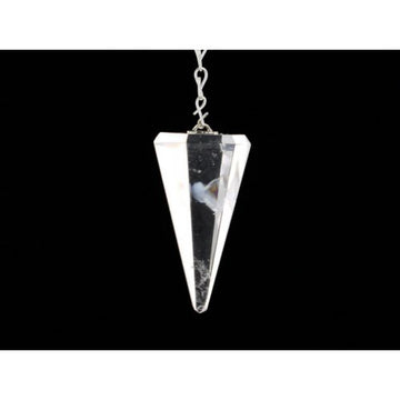 Quartz Faceted Cone Pendulum