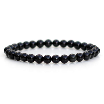 BLACK OBSIDIAN 6MM GRADE (A) NATURAL ROUND BEADS