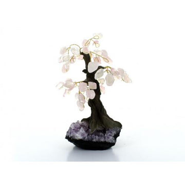 Rose Quartz Bonsai Tree - Medium