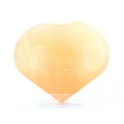 Selenite, Orange Heart - SMALL