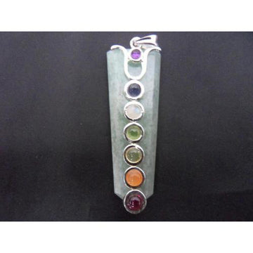 Aventurine Chakra Caduceus Tongue Pendant
