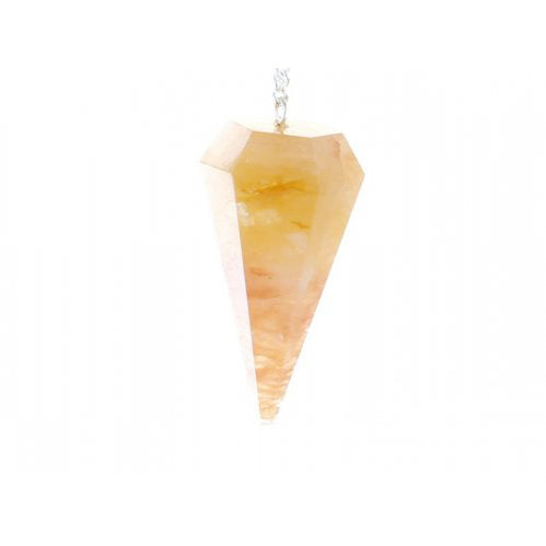 Aventurine, Yellow Faceted Cone Pendulum