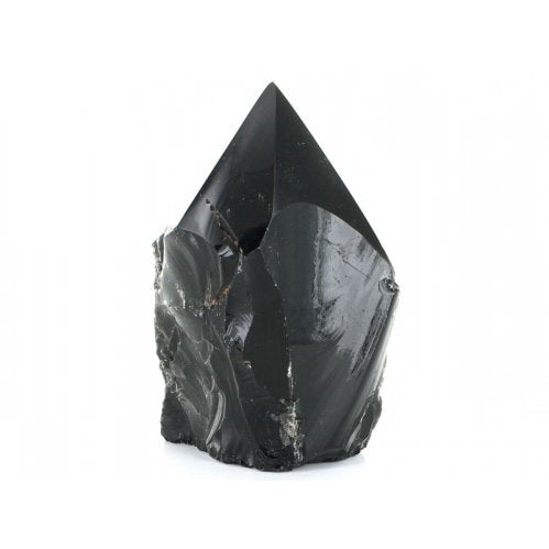 Obsidian, Black Rough and Polished Point
