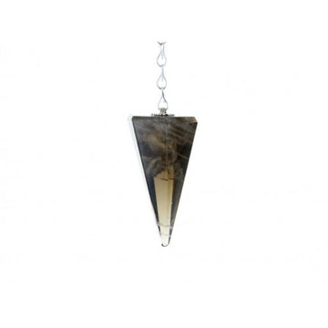 Smokey Quartz Faceted Cone Pendulum