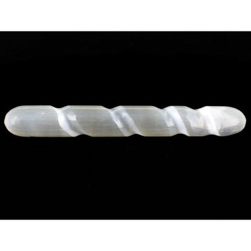 Selenite Spiral Wand Large